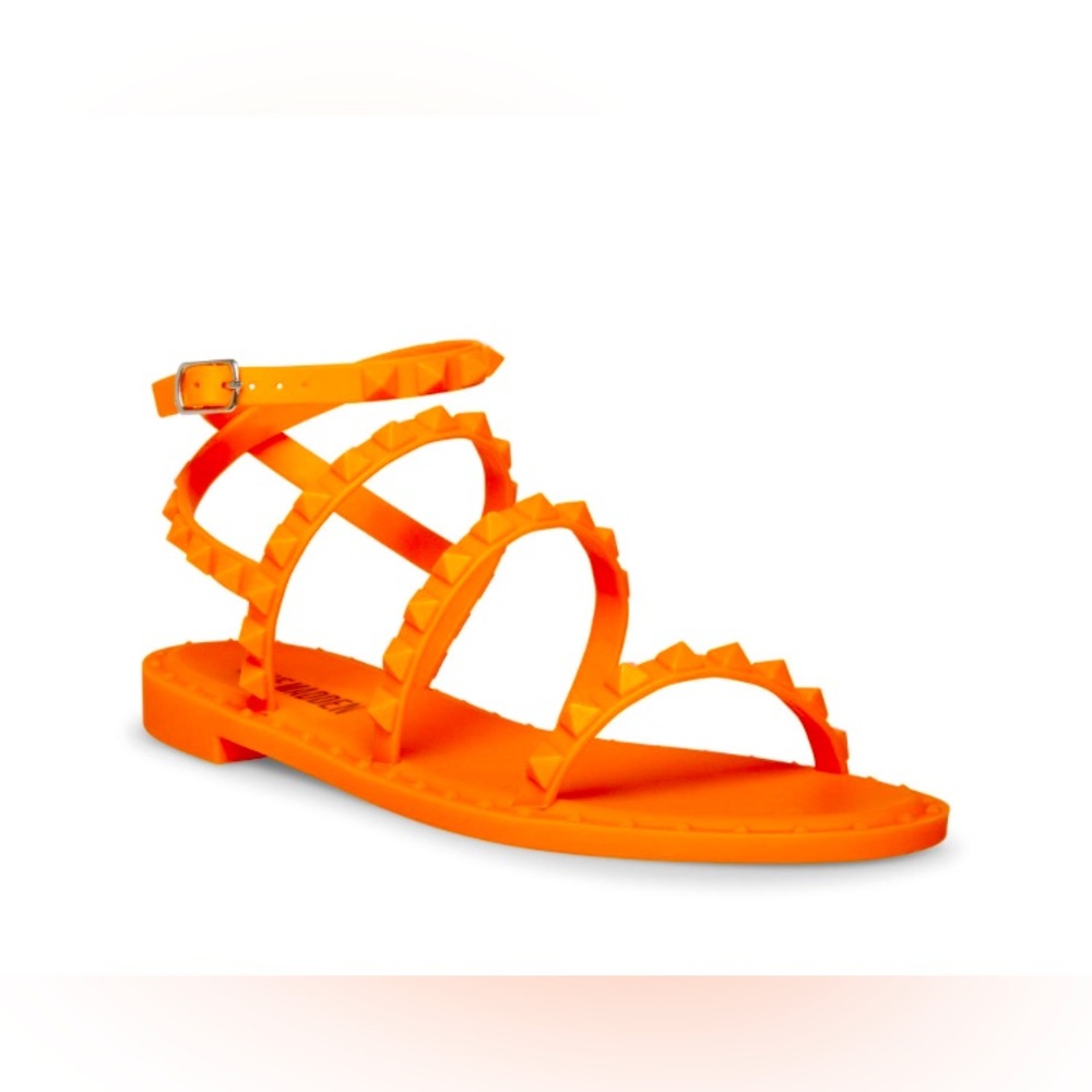 NEW – Steve Madden “Travel J” Jelly Sandals Size 5 Orange